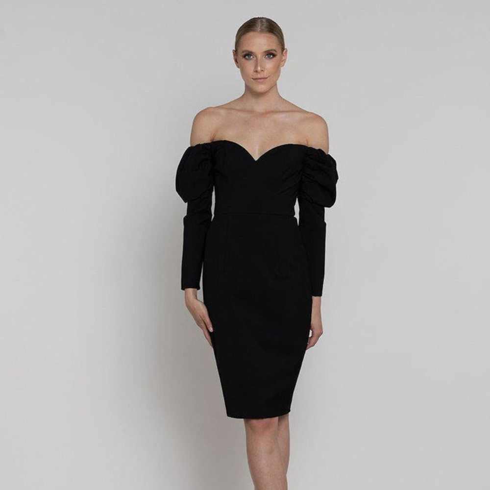 L37D06 - Beatrice Puffy Sleeve Dress - Lumier by B